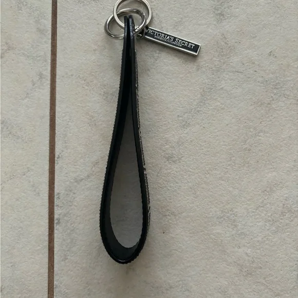 Victoria's Secret Black and Silver Keychain - Picture 2 of 4
